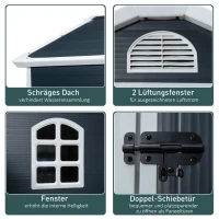 Dom Ogrodowy Outsunny z Wentylacją, Szary(m-4)