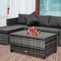 Outsunny stolik ogrodowy, 85 cm x 50 cm x 39 cm(m-10)