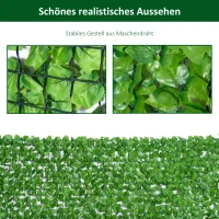 Outsunny SIATKA OCHRONNA SZTUCZNY ŻYWOPŁOT 1X3m(m-6)