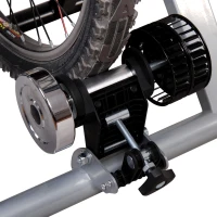 HOMCOM Turbo Trainer Magnetic Bike Trainer Indoor Exercise Bike Trainer Stand Magnetic Resistance Bicycle Training Stand for Mountain & Road Bikes 26'' to 28'' and 700C Wheels, Sliver(m-7)