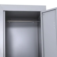 Vinsetto 1.8m Lockable Office Cabinet Storage Cold Rolled Steel w/ Shelves Grey(m-9)