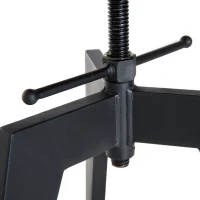 HOMCOM Swivel Bar Stool W/Wooden Top, Adjustable Height-Brown/Black(m-10)