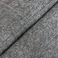 HOMCOM Sitzhocker mit Stauraum, Fußhocker, Polsterhocker, abnehmbarer Deckel, Bezug in Leinenoptik, 42 x 42 x 41 cm, Dunkelgrau(m-7)