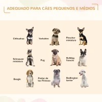 PawHut Barreira de Segurança Dobrável para Cães para Escadas e Portas de 3 Painéis com Base Antiderrapante 181x35x76cm Madeira(m-4)
