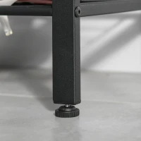 HOMCOM Móvel Cabide de Entrada com 8 Ganchos e Sapateira Armário de Entrada com Cabides 72x34x185cm Marrom e Preto(m-9)