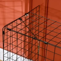 HOMCOM Frente de Lareira com Comprimento Ajustável Frente para Lareira com Grade de Metal 81,5-160x44x68cm Preto(m-9)