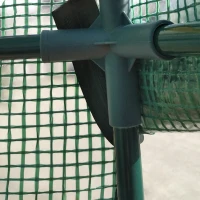 Outsunny Serra da Giardino in PE Anti-UV, 3 Ripiani e Porta Avvolgibile 225x194x215 cm, Verde(m-9)