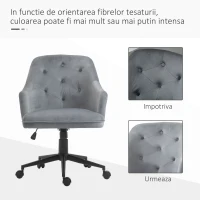 Vinsetto Scaun de Birou Ergonomic Pivotant Inaltime Reglabila(m-8)