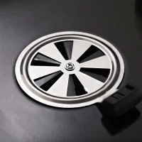 Outsunny Barbecue in Acciaio con 2 Ruote, Coperchio, Ventola Controllo Calore, Gambe Pieghevoli | Nero | 57x70x86cm(m-9)