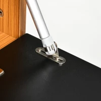 HOMCOM Dulap de perete pentru televizor cu design lucios si dulapuri inchise, PAL, 160x35x30 cm, maro si negru(m-8)