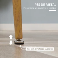 HOMCOM Mesa de Cozinha Redonda para 2 Pessoas Estilo Nórdico com Bancada Mate Carga Máxima 80kg Ø72x75 cm Branco(m-5)