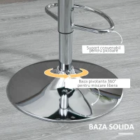 HOMCOM set 2 scaune de bar, inalte, 41x51x97-117cm(m-6)