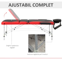 Homcom Pat Masaj Profesional – Aluminiu Pliabil & Portabil(m-4)