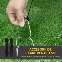 HOMCOM Mos Craciun gonflabil, cu lumini LED, 80x40x120 cm(m-7)