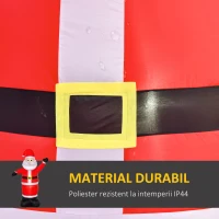 HOMCOM Mos Craciun Gonflabil Luminos cu Lumini LED, 240cm(m-5)