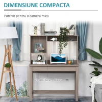 HOMCOM birou raft cu biblioteca, 105x50x137,5cm(m-5)