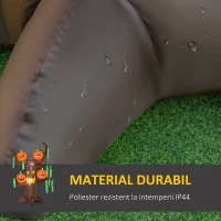 Homcom Gonflabil pentru Halloween cu Forma de Copac Infestat cu Fantome si Bostani cu Lumini Led 240cm(m-5)