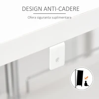 HomCom masa inalta de bucatarie, cu 3 rafturi, 113x40x105cm(m-7)