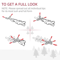 HOMCOM 6ft Unlit Artificial Christmas Tree, Pencil Slim Xmas Tree with Solid Stand and Realistic Branches, White(m-5)