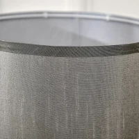 HOMCOM Nautical Table Lamp with Rope Base for E27 LED Halogen Bulb, Desk Fabric Light, for Bedroom, Living room, Study Room, Light Grey(m-7)