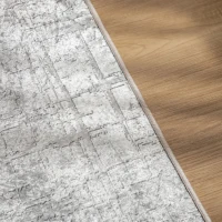 HOMCOM Grey Rug, Modern Abstract Area Rugs, Decorative Carpet for Living Room, Bedroom, Dining Room, 230 x 160cm(m-9)