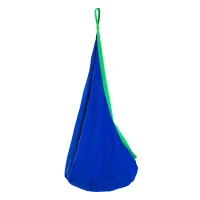 HOMCOM Children's Canvas Hanging Swing Pod Chair Blue(m-8)