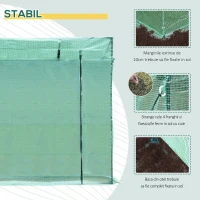 Outsunny sera de gradina pentru plante, 200x77x170 cm(m-6)