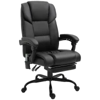 Vinsetto PU Leather 6-Point Massage Desk Chair w/ Remote Black(m-1)