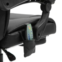 Vinsetto PU Leather 6-Point Massage Desk Chair w/ Remote Black(m-9)