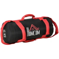 Sac de nisip pentru antrenament HOMCOM Sac de greutate cu manere anti-alunecare pentru sala de sport de acasa Antrenament de forta, 15 kg(m-1)