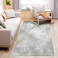 HOMCOM Grey Rug, Modern Abstract Area Rugs, Decorative Carpet for Living Room, Bedroom, Dining Room, 230 x 160cm(m-1)