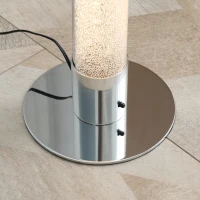 HOMCOM RGB Floor Lamps Dimmable Corner Lamp with Remote Control, LED Modern Mood Lighting, for Living Room, Bedroom, Gaming Room, Study Room, Clear(m-10)