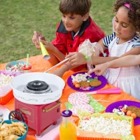 HOMCOM Electric Candy Floss Machine, 450W-Red(m-11)