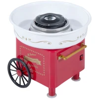HOMCOM Electric Candy Floss Machine, 450W-Red(m-1)