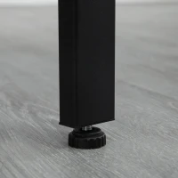 HOMCOM Bartisch, Barhocker, 5-teiliges Set, Industrial Design, Stahlrahmen, Eiche+schwarz, 120 x 60 x 90cm(m-9)