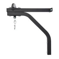 HOMCOM Punching Bag Hanger Wall Mount Bracket Kick Boxing MMA Training Frame Home Fitness Workout Pull Up Bar, Black(m-9)