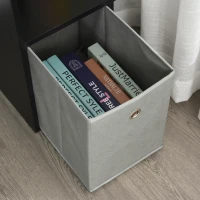 HOMCOM Computer Desk with Sliding Keyboard Tray Storage Drawer Shelf Home Office Workstation Black(m-10)