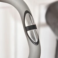 HOMCOM 2-in-1 Folding Exercise Bike with 8-Level Magnetic Resistance, Arm Resistance Band, Pulse Sensor, Orange(m-12)