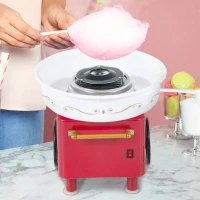 HOMCOM Electric Candy Floss Machine, 450W-Red(m-12)