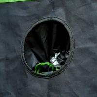 Outsunny Mylar Hydroponic Grow Tent with Adjustable Vents and Floor Tray for Indoor Plant Growing 120 x 90 x 200cm(m-13)