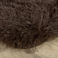 HOMCOM Brown Fluffy Rug, Shaggy Area Rugs Carpet for Living Room, Bedroom, Dining Room(m-9)