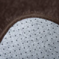 HOMCOM Brown Fluffy Rug, Shaggy Area Rugs Carpet for Living Room, Bedroom, Dining Room(m-10)