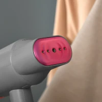 HOMCOM Handheld Clothes Steamer, 1520W Fabric Garment Steamer, Portable Travel Steam Iron Machine with 2 Steam Options, Detachable Water Tank, Fast Heating(m-10)