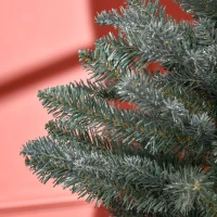 HOMCOM 5ft Tall Artificial Christmas Tree with Realistic Branches, Pot Stand and 1140 Tips, Xmas Decoration, Green(m-8)