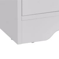 HOMCOM Móvel de TV para Sala de Estar com Espaço de Arrumação Prateleiras Abertas Orifício Passa Cabos 105x40x52 cm Branco e Madeira(m-8)