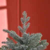 HOMCOM 5ft Tall Artificial Christmas Tree with Realistic Branches, Pot Stand and 1140 Tips, Xmas Decoration, Green(m-9)