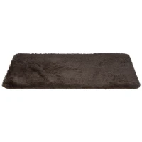 HOMCOM Brown Fluffy Rug, Shaggy Area Rugs Carpet for Living Room, Bedroom, Dining Room(m-1)