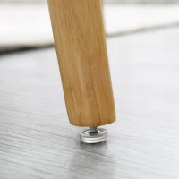 HOMCOM Scaun modern de accent capitonat, fotoliu de catifea pentru dormitor cu picioare din lemn, roz(m-8)