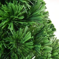 HOMCOM 60cm 2ft Pre-Lit Fiber Optic Christmas Tree Artificial Spruce Tree Multi-Color w/ Stand(m-7)