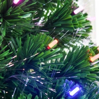 HOMCOM 5ft Prelit Christmas Tree, with Solid Metal Base, 170 Branch Tips, LED Lights Home Holiday Decoration(m-9)